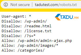 file robots.txt cho WordPress